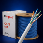کابل شبکه CAT6 UTP LEGRAND لگراند تمام مس رسانت Resanet - قرقره 305 متر
