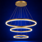 لوستر مدرن LED حلقه‌ای 3 حلقه 90 وات