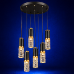 لوستر آویز دکوراتیو LED مدل اسپوت 6 شعله